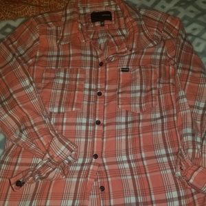 Hurley button up super cute orgish color